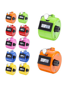 Contador Digital de Mano JOUTYFOR 12 Pcs 4 Dígitos Colores