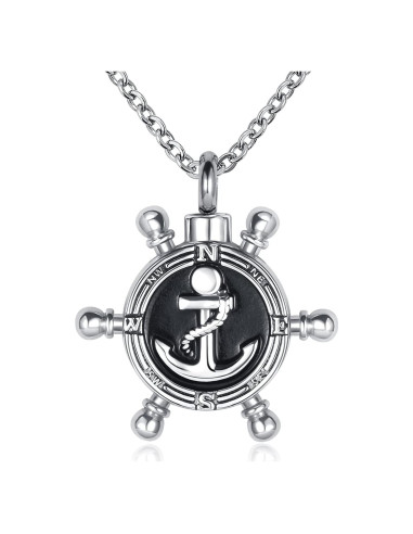 Collar Urna de Cremación Ancla YQSLIN para Cenizas 45 cm