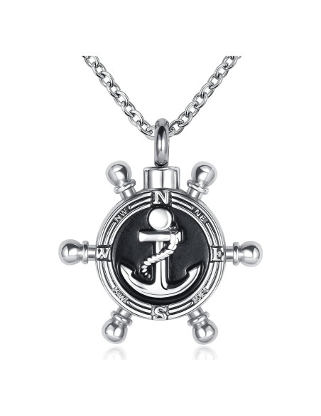 Collar Urna de Cremación Ancla YQSLIN para Cenizas 45 cm