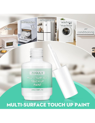 Pintura de Retoque Blanca ZDQULX 20ml Semi-Brillante