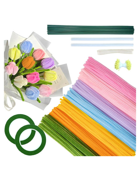 Kit de Limpiapipas Coloreados 400 pcs Chinystyle Manualidades