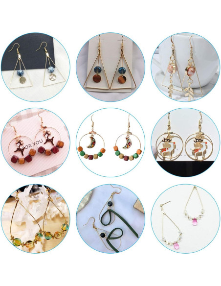 Conjunto de Pendientes de Aro TopBine 60 Piezas - Oro K y Blanco K