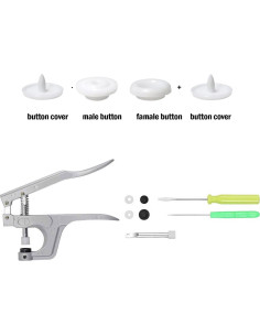 Kit de Botones a Presión IMNTHO con Alicates - 150 Juegos T5 2