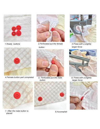 Kit de Botones a Presión IMNTHO con Alicates - 150 Juegos T5