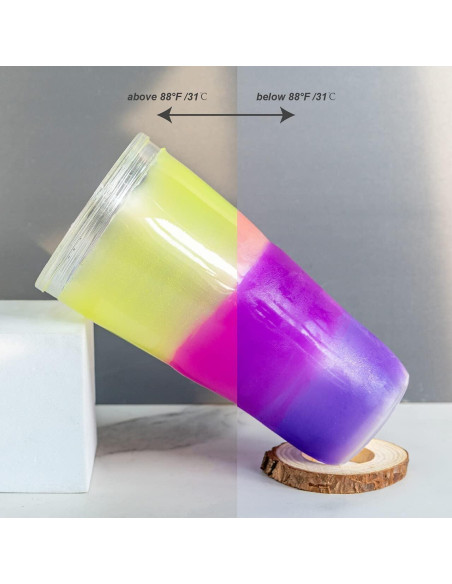 Polvo Termocromático 5 Colores 3g - Polímeros Resina