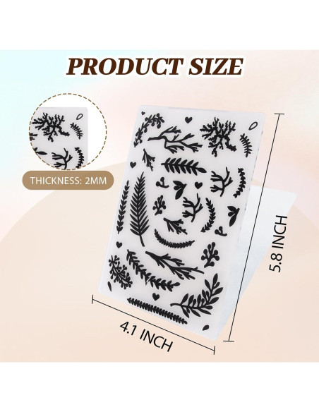 20 Carpetas de Relieve Adevar para Manualidades DIY 14.73x10.41cm