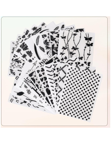 20 Carpetas de Relieve Adevar para Manualidades DIY 14.73x10.41cm