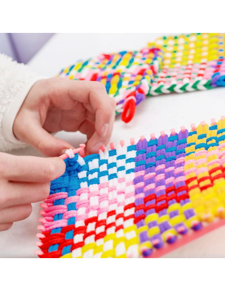 Kit de Bucles de Tejer STSTR 96 Piezas Nylon 17.7 cm Coloridos