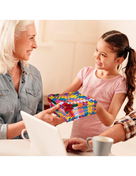 Kit de Bucles de Tejer STSTR 96 Piezas Nylon 17.7 cm Coloridos