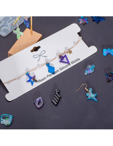 Paquete de 3 Moldes de Joyería de Resina ZQYSING