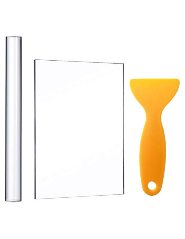 Rodillo de Arcilla Acrílica GoosWexmzl con Tabla y Raspador