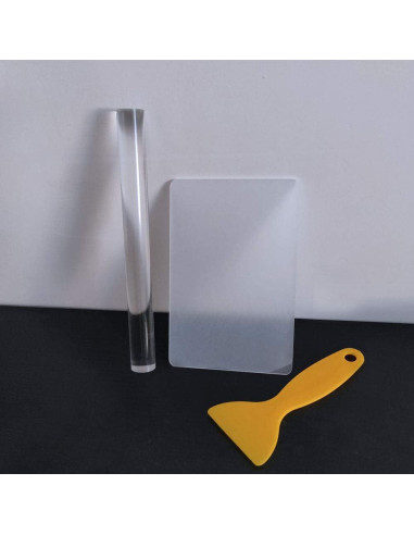 Rodillo de Arcilla Acrílica GoosWexmzl con Tabla y Raspador