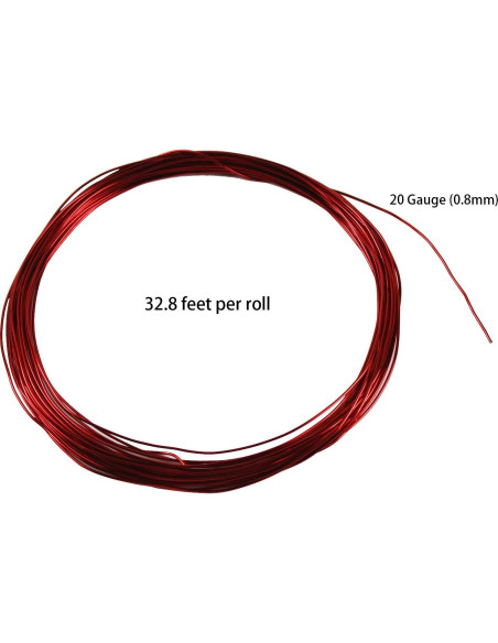25 Rollos Alambre de Aluminio 0.8mm para Manualidades - 25 Colores