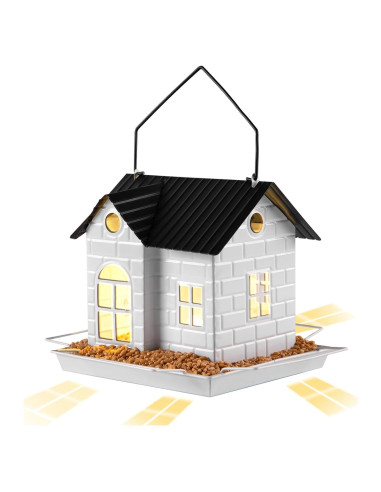 Comedero de Aves Solar YKNTGIAO Colgante Resistente a Ardillas