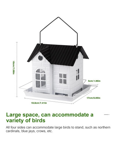 Comedero de Aves Solar YKNTGIAO Colgante Resistente a Ardillas