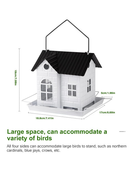 Comedero de Aves Solar YKNTGIAO Colgante Resistente a Ardillas