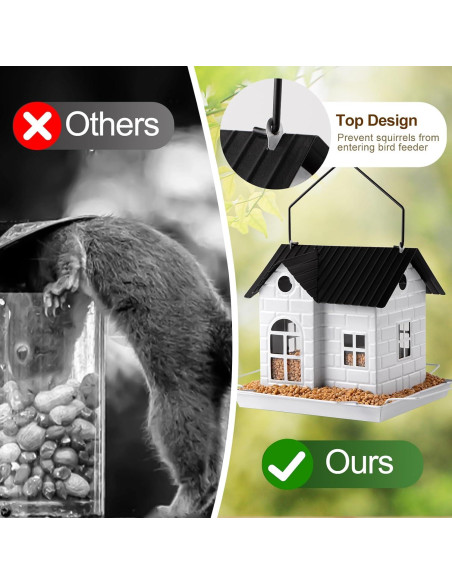 Comedero de Aves Solar YKNTGIAO Colgante Resistente a Ardillas