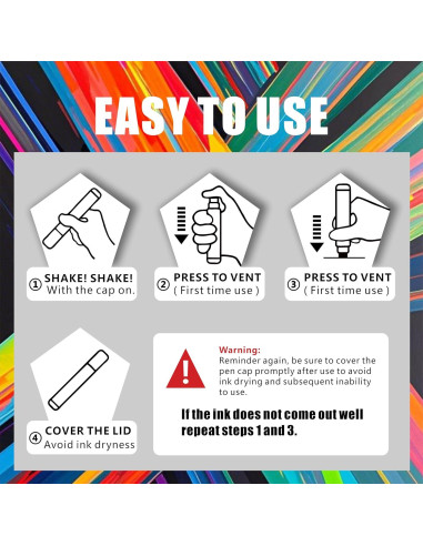 12 Marcadores Jumbo LILTYNG Punta Fieltro 10mm Multicolor