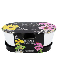 Kit de Cultivo Jardín Polinizador BUZZY con 2 Macetas Metal 0.45kg