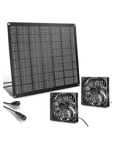 Ventilador Solar 15W Huiyu para Gallineros y Jardines