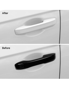 Cubierta Protectora Manija Puerta Auto Bercicci ABS Negro Brillante 2