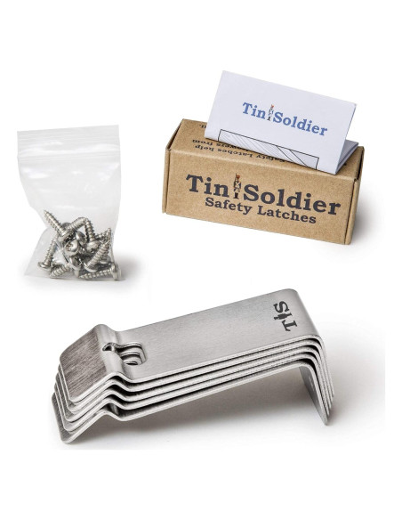 Cerraduras de Seguridad Tin Soldier - Acero Inoxidable - Juego de 5