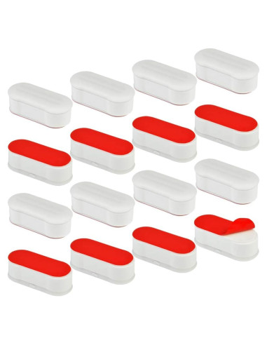 Kit de 16 Amortiguadores para Asiento de Inodoro Topbuti Blanco
