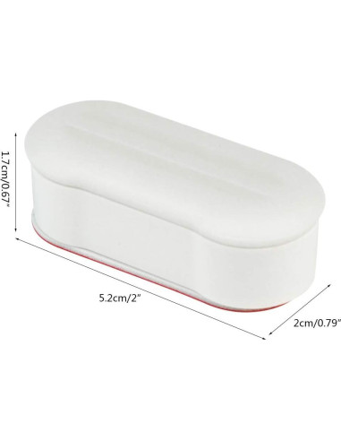 Kit de 16 Amortiguadores para Asiento de Inodoro Topbuti Blanco