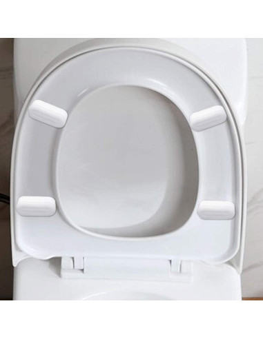 Kit de 16 Amortiguadores para Asiento de Inodoro Topbuti Blanco