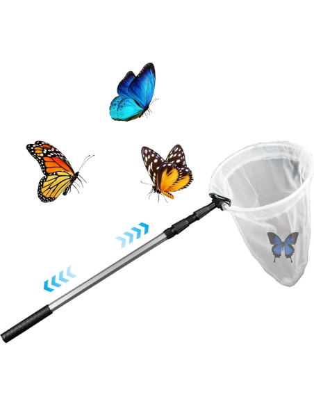Red de Mariposas Telescópica ESiiFuu 43-93 cm Malla Fina