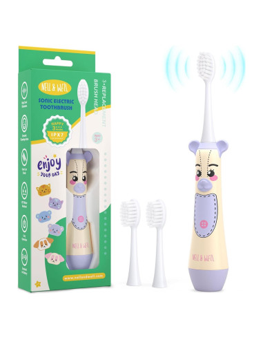 Cepillo de Dientes Eléctrico NELL&WELL para Niños IPX7