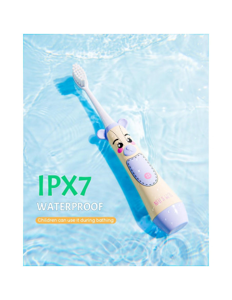 Cepillo de Dientes Eléctrico NELL&WELL para Niños IPX7