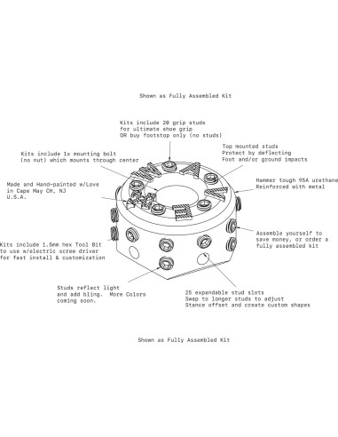 Pata de Percebe Barnacle WAVEformd para Longboard 1.52cm