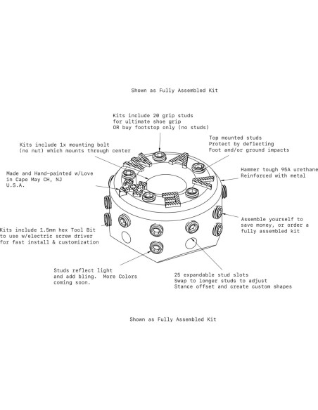 Pata de Percebe Barnacle WAVEformd para Longboard 1.52cm