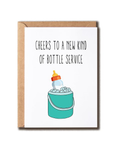 Tarjeta divertida para baby shower NDHGifts 12.7x17.8cm