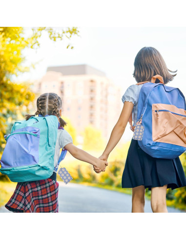 Set de 2 Etiquetas de Equipaje TXIANT - Cuero Psicodélico