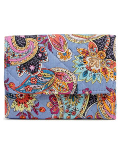 Billetera Compacta RFID Vera Bradley Riley para Mujeres