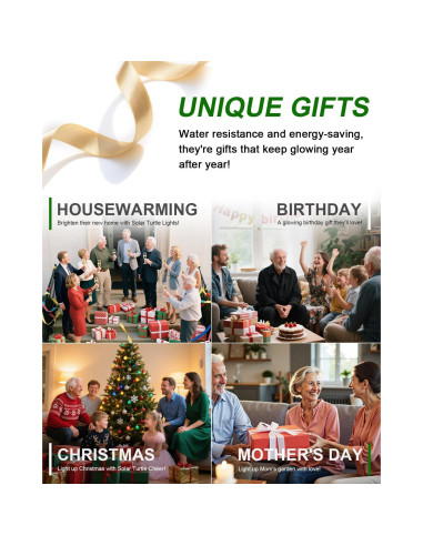 Tortuga Solar de Jardín Grande VMANYFIRE 28.2x18.3cm Gris