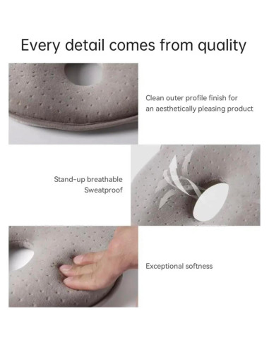 Almohada Pequeña PookSter Oso de Espuma Viscoelástica 21x3cm