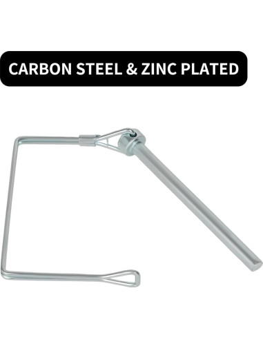 Pasador de Acoplador de Remolque YOLMOOAT 6.3mm x 80mm