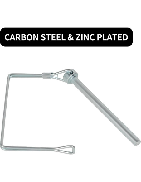 Pasador de Acoplador de Remolque YOLMOOAT 6.3mm x 80mm