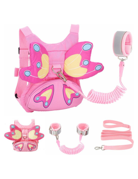 Arnés de Seguridad para Niños con Correa Anti-Pérdida PINK2