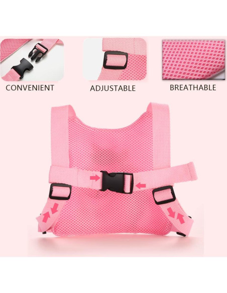 Arnés de Seguridad para Niños con Correa Anti-Pérdida PINK2