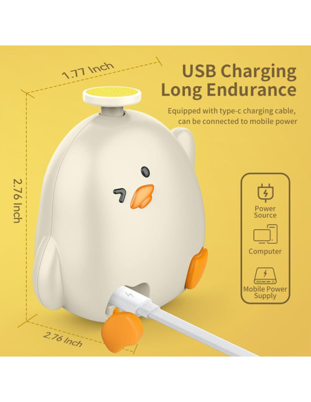 Lima de Uñas Eléctrica GEREFET para Bebés y Adultos - Kit Completo