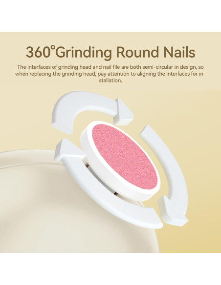 Lima de Uñas Eléctrica GEREFET para Bebés y Adultos - Kit Completo