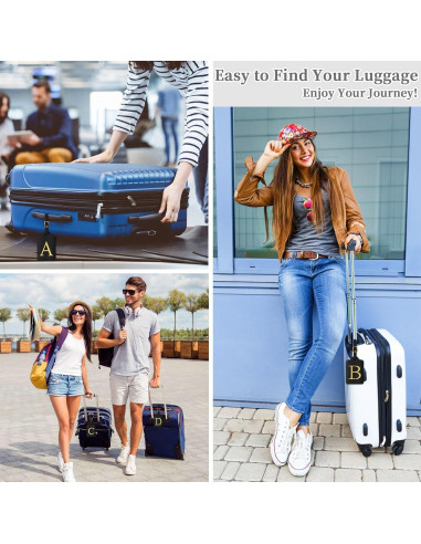 Etiqueta de Equipaje Personalizada Izuzta Cuero Negro A