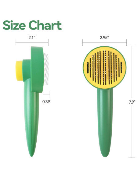 Kit de Aseo para Mascotas FOR-HI 2PCS Cepillo y Peine