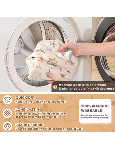 Babero Impermeable Little Dimsum con Mangas Largas para Bebés