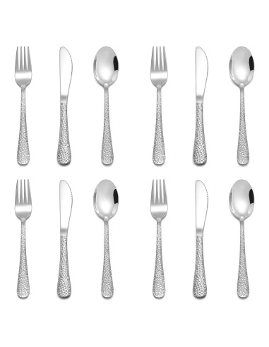 Utensilios de Acero Inoxidable E-far para Niños 12 Piezas