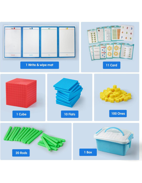 Bloques de Base Diez SB 143 pcs Manipulativos Matemáticos